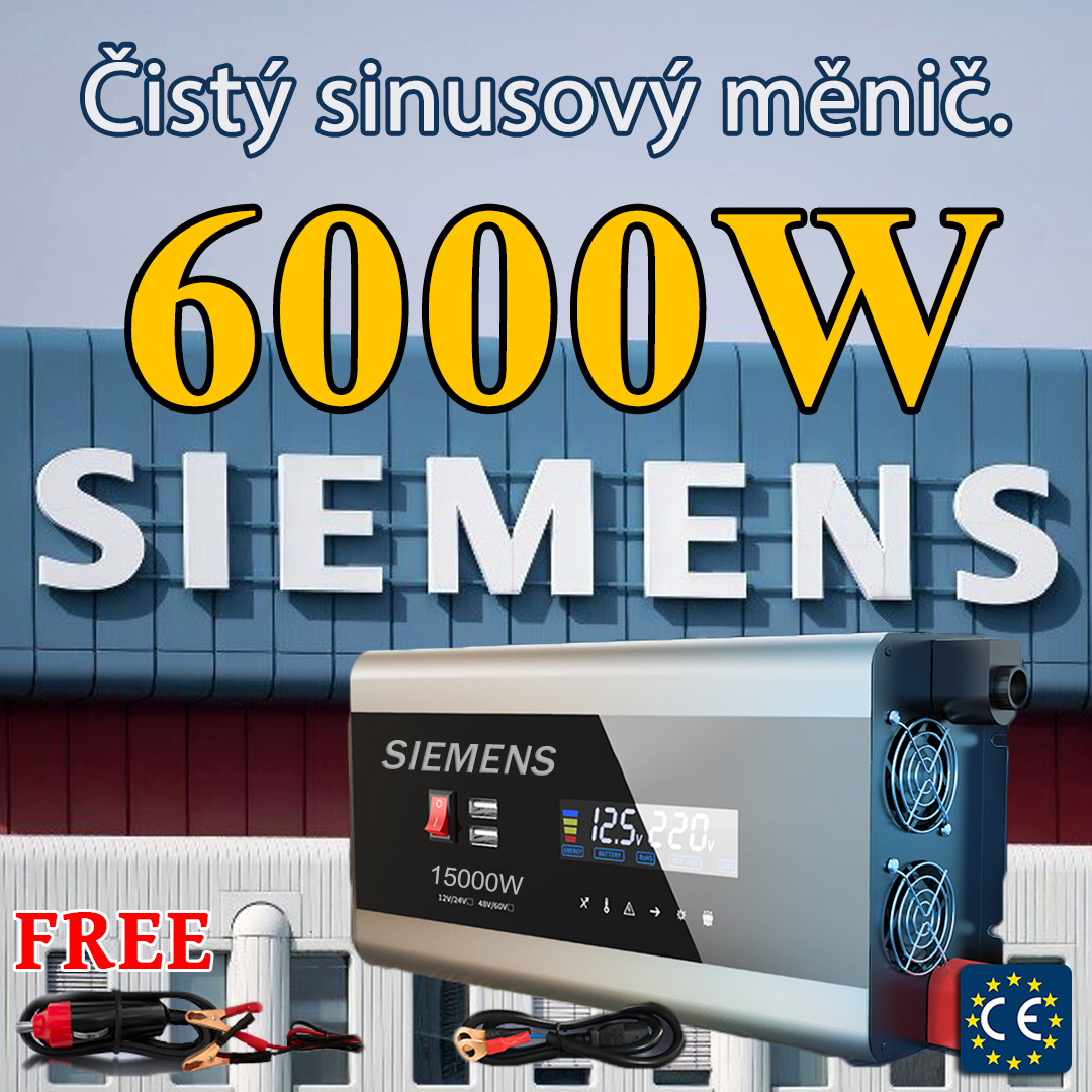 【SIEMENS】Čistý sinusový měnič6000w